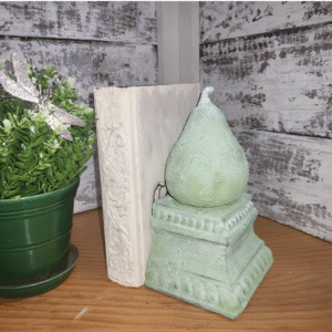 Textured Pear Bookend / Shelf Sitter